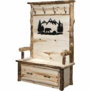 Yellowstone Hall Bench With Silhouette