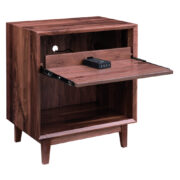 Palm Springs Open Nightstand with Pullout Shelf - Image 2