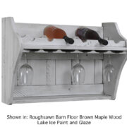 6 Bottle Wine Shelf - Roughsawn - Image 2