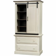 Barn Door Armoire on Chest