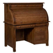 Castlebury Single Pedestal Rolltop Desk - Image 2