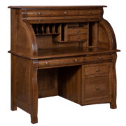 Castlebury Single Pedestal Rolltop Desk