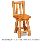 Swivel Bar Stool with Back - Image 3