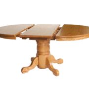 Folding Leaf Single Pedestal Table - Image 2