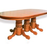 Triple Single Pedestal Table
