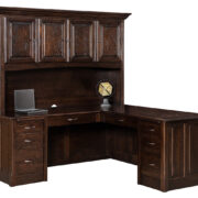 Victorian L Desk & Hutch