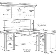 Victorian L Desk & Hutch - Image 3