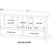 Centennial Media Stand - 60"W - Image 2