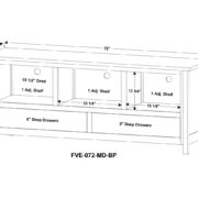 Modesto Media Stand - 72"W - Image 2