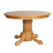 Folding Leaf Single Pedestal Table