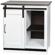Barn Door TV Cabinet - 32"W