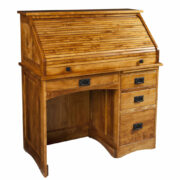 Single Pedestal Mission Rolltop Desk - Image 2