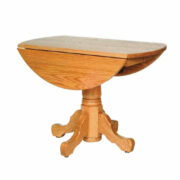 Single Pedestal Drop Leaf Table - Image 2