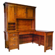 Boston Corner and Return Desk with Hutch BO6456