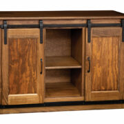 Barn Door Plasma TV Cabinet