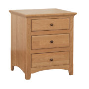 Salem Three Drawer Nightstand