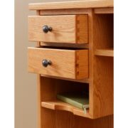 Eshton Single Pedestal Desk with Hutch - Image 3