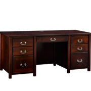 Eshton Double Pedestal Desk & Hutch - Image 2
