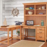Eshton Single Pedestal Desk and Hutch - Image 5