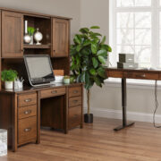 Eshton Double Pedestal Desk & Hutch - Image 3