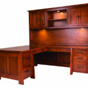 Freemont Mission Corner and Return Desk with Hutch FMCT