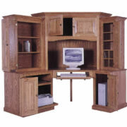 Heirwood 6 Piece Deluxe Corner Computer Center - Image 2