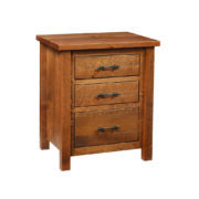 Teton 3 Drawer Nightstand