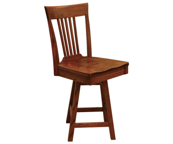 OW Shaker 5 Slat 24" Swivel Bar Chair