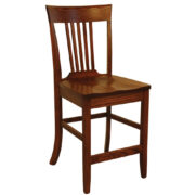 OW Shaker 5 Slat 24" Swivel Bar Chair - Image 2
