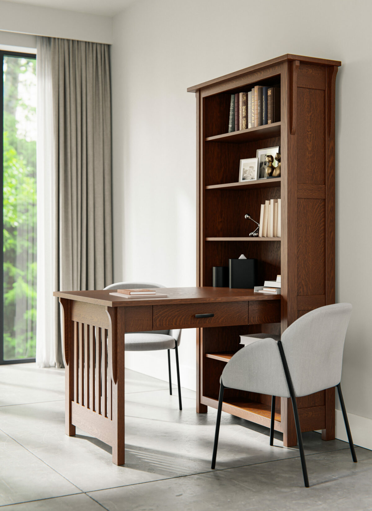 Boston Bookcase Desk Collection - Image 2