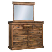 Hampton Mule Dresser With Enclosed Base- 9 Drawer