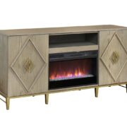 Cascade TV Stand With Firebox