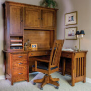 Boston Corner and Return Desk with Hutch - 64"W - Image 6