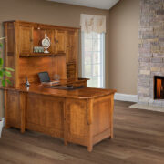 Boston Corner and Return Desk with Hutch - 64"W - Image 7
