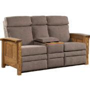 Shaker Center Console Recliner Love Seat