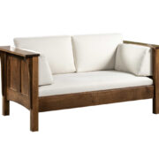 Shaker High Back Love Seat