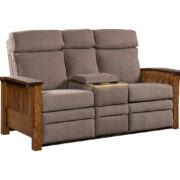 Mission Center Console Recliner Love Seat