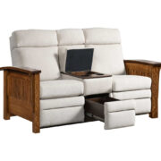 Mission Center Console Recliner Love Seat - Image 3