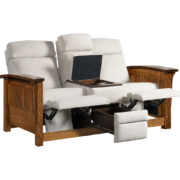 Mission Center Console Recliner Love Seat - Image 4