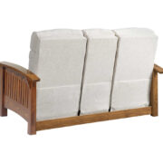 Country Mission Center Console Recliner Love Seat - Image 5