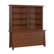 Freemont Mission Lateral Credenza with Hutch