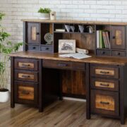 Loft Desk with Computer Hutch - Image 4