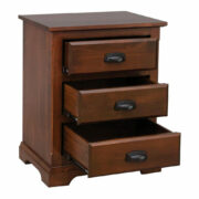 Charleston 3 Drawer Nightstand