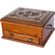 Silverware Chest With Rose Lid