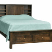 Classic Shaker Bookcase Bed With Storage Footboard
