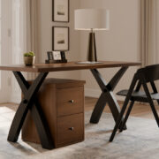 Weston Open Desk with Drawers - Image 3