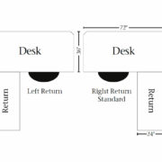 Manitoba Corner And Return Desk With Hutch - 79"W - Image 3