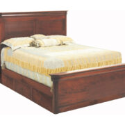 Versailles Panel Bed With Short Footboard With Drawer Units