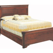 Versailles Panel Bed With Short Footboard With Drawer Units Raised 2"