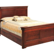 Louis Phillipe Panel Bed With Drawer Units Raised 2"